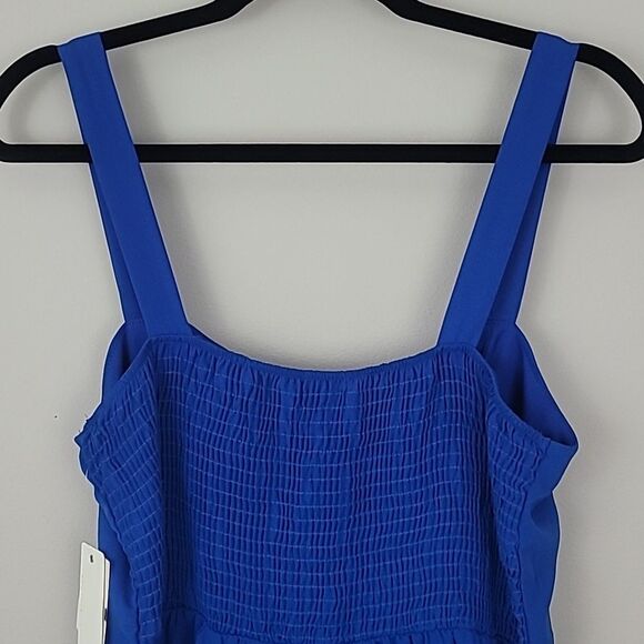 LOVE REIGN Cobalt Blue Sun Dress with Rouched Bust. Size XL - Picture 4 of 10